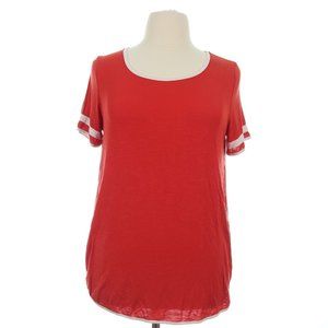 Suzanne Betro Women's Red Weekend Soft Jersey T-Shirt Top